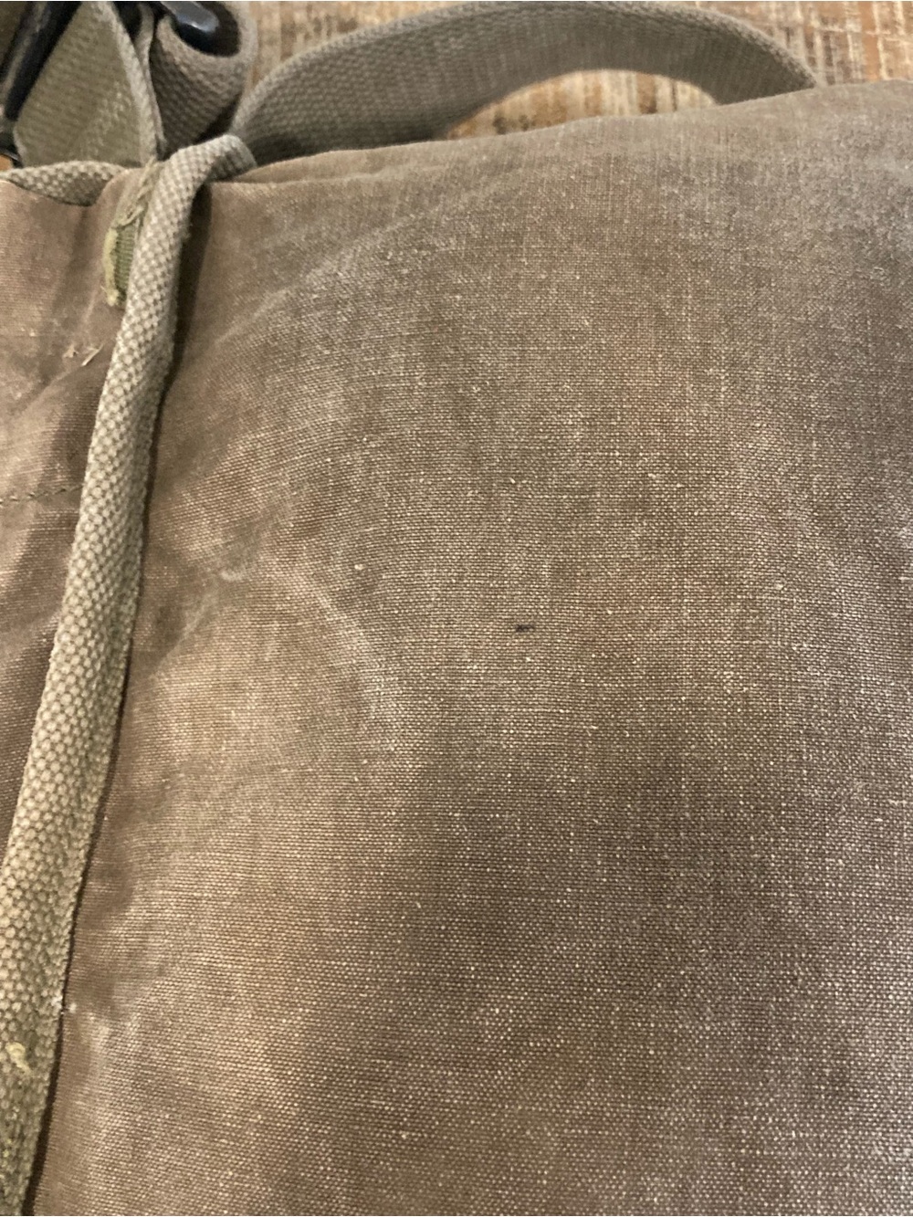 1988 US Military Fabric Shoulder Bag Olive Drab Army Stencil - Picture 15 of 16